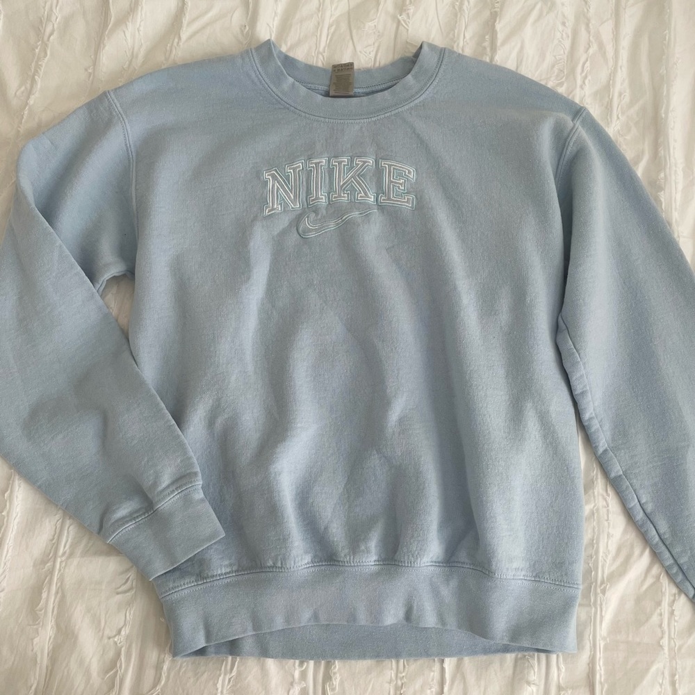 ETSY embroidered nike sweatshirt size S